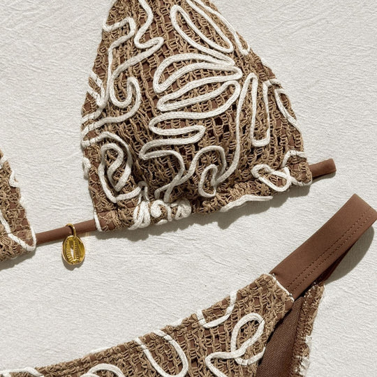 Damen Bikini-Set mit lässigem Overlayer EB