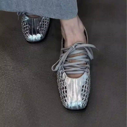 Damen Atmungsaktive Sneakers mit luftiger Netzstruktur und flexibler Sohle EB