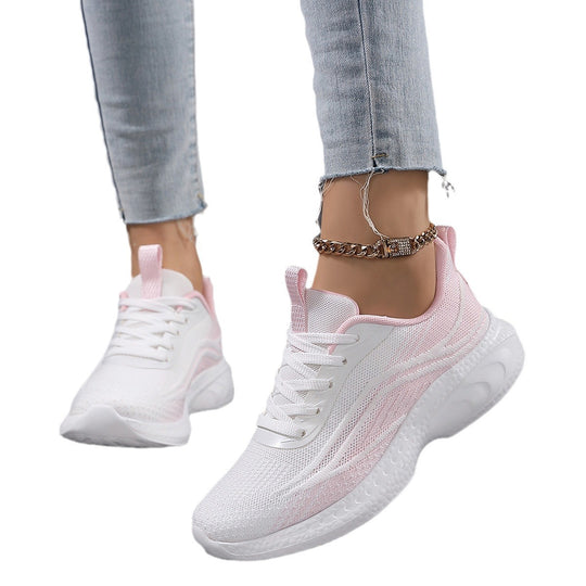 Damen atmungsaktive Freizeitschuhe mit elastischem Design EB