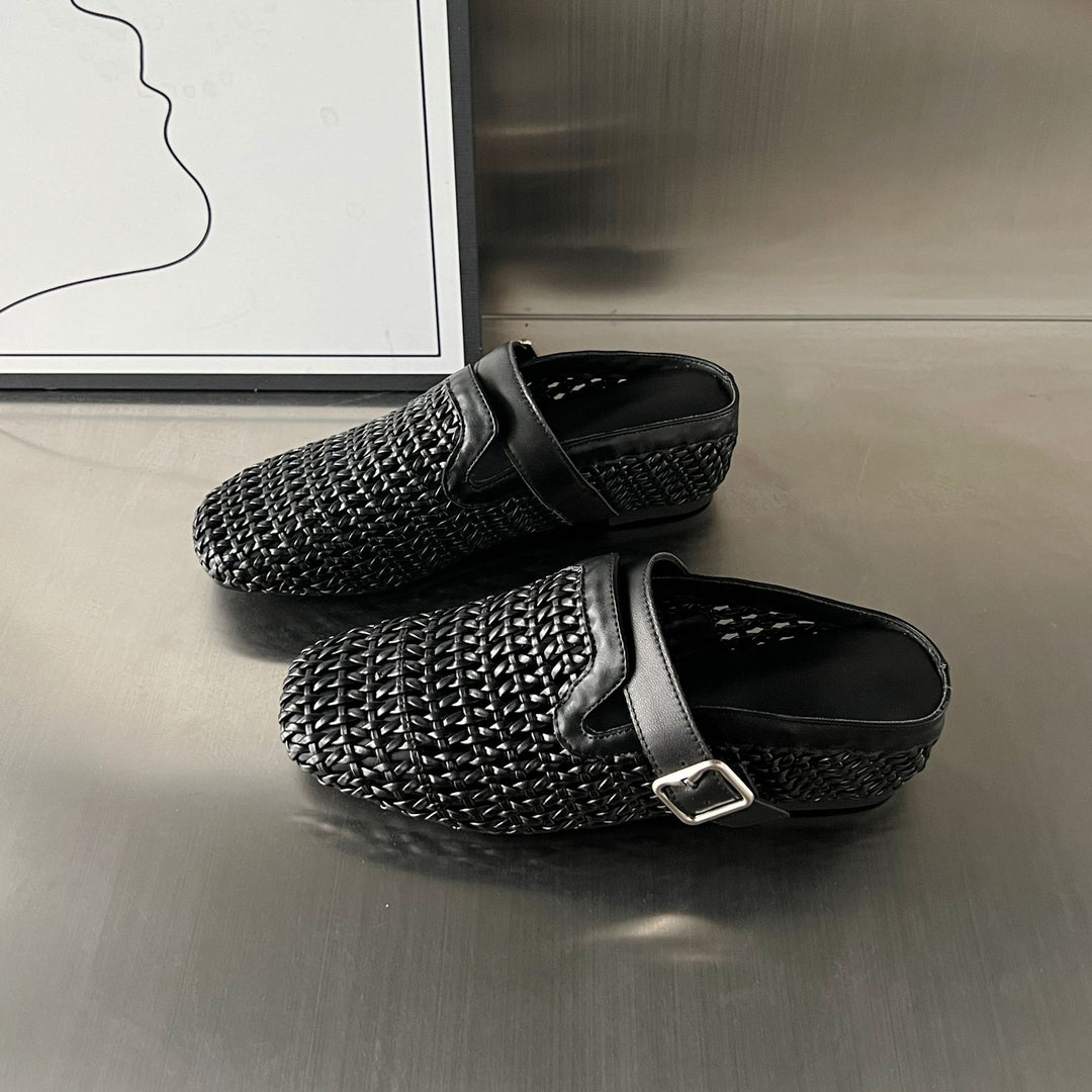 Damen Komfortable Clogs mit modischem Flechtdesign und hochwertigem Fußbett EB