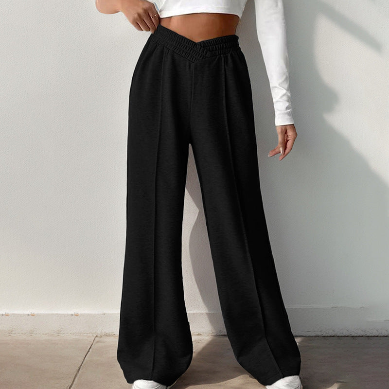 Damen Weit geschnittene Freizeithose mit elastischem Bund EB