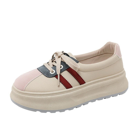 Damen modische Plateauschuhe mit metallic Details und rutschfester Sohle EB