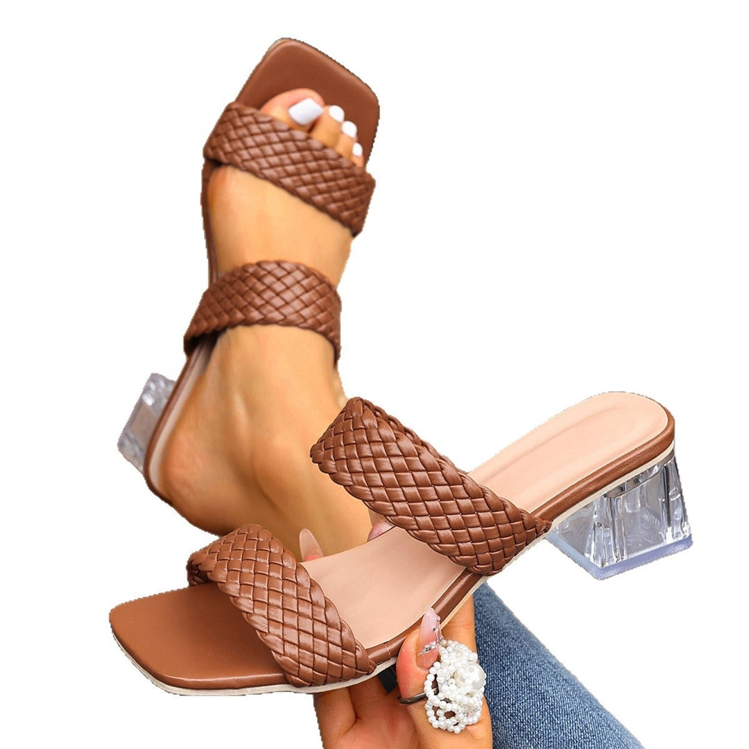 Damen Elegante und komfortable Sandalen mit dekorativen Riemen EB