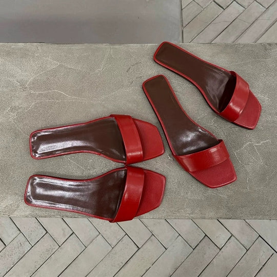Damen modische Zehentrenner-Sandalen mit komfortablem Fußbett und elegantem Riemendesign EB