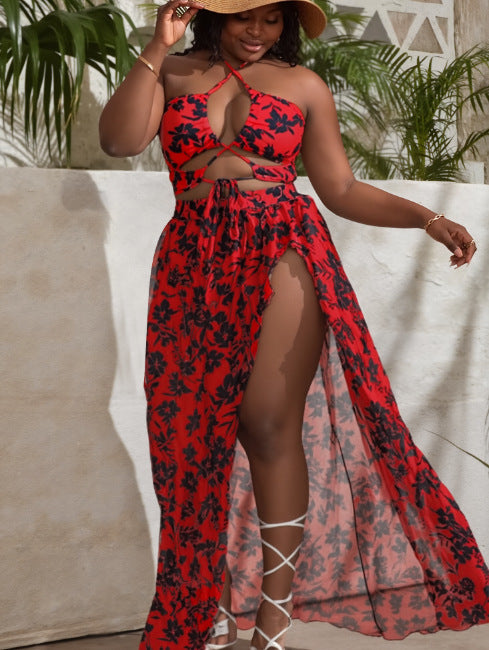 Damen Sommerliches Cut-Out Strandkleid EB
