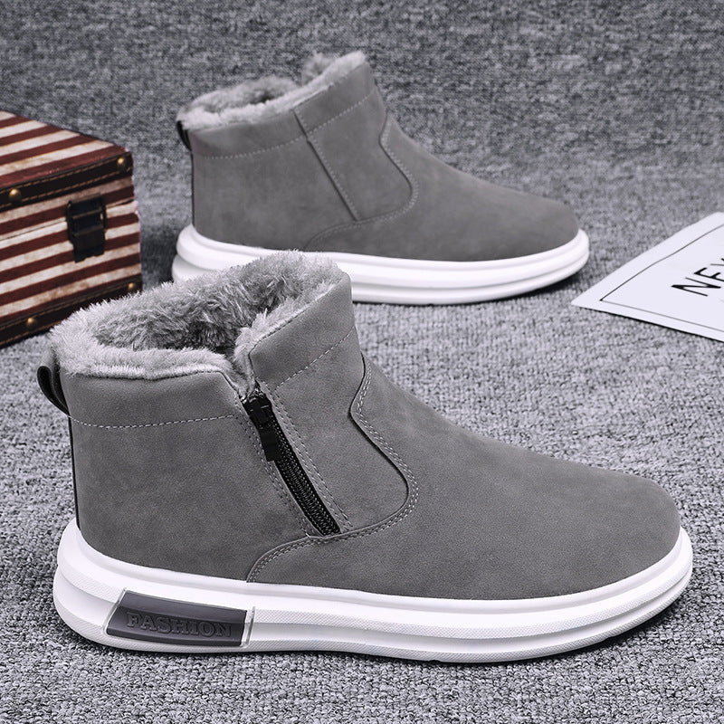 Damen Modische Winterboots mit isolierendem Innenfutter und leichtem Reißverschluss EB