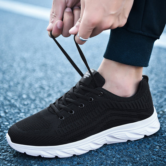 Damen Sportliche Knit Sneakers mit dämpfender Sohle EB