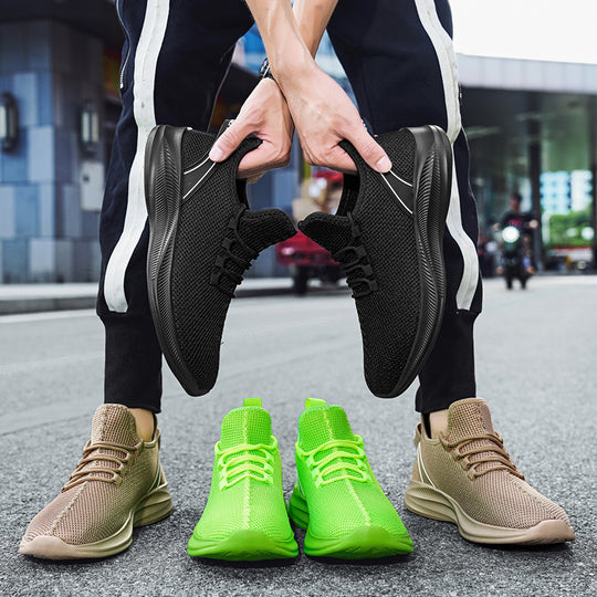 Damen Leichte und atmungsaktive Lauf Sneakers mit elastischem Obermaterial EB