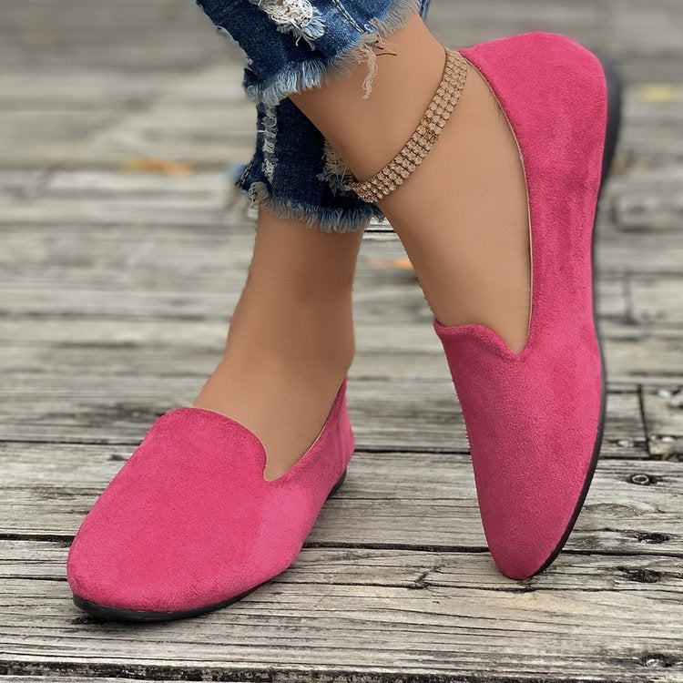 Damen Mokassins aus hochwertigem Wildleder mit elegantem Schnitt EB