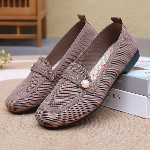 Damen Bequeme Slip-On Loafers mit modischem Detail EB
