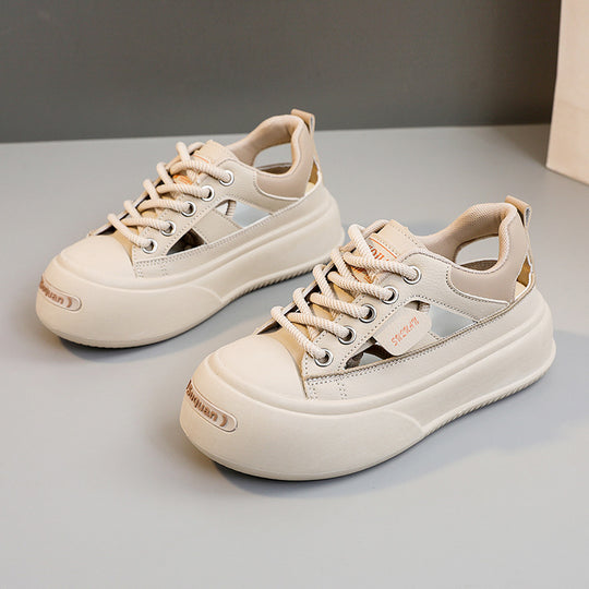 Damen modische Sneaker mit innovativem Sohlendesign und atmungsaktiver Obermaterialstruktur EB