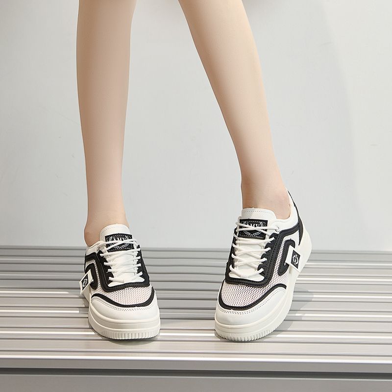 Damen trendige Sneakers mit atmungsaktivem Obermaterial und sportlichem Design EB