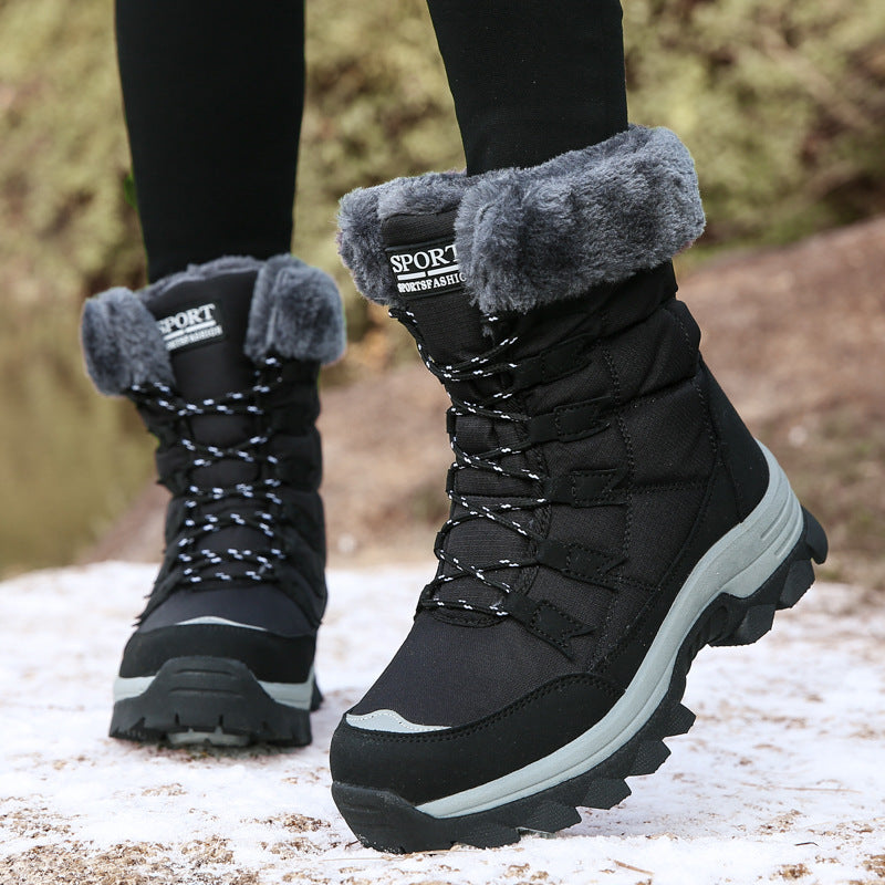 Damen Isolierte Winterstiefel mit rutschfester Sohlenkonstruktion und kuscheligem Innenfutter EB