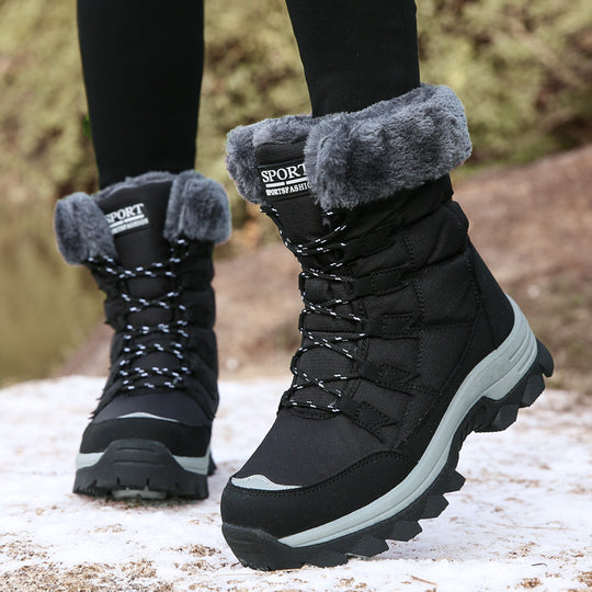 Damen Isolierte Winterstiefel mit rutschfester Sohlenkonstruktion und kuscheligem Innenfutter EB