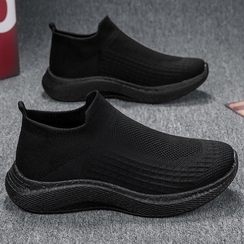 Herren nan nahtloser Strick-Schlupfschuh mit ergonomischer Zwischensohle und Fersenlasche EB