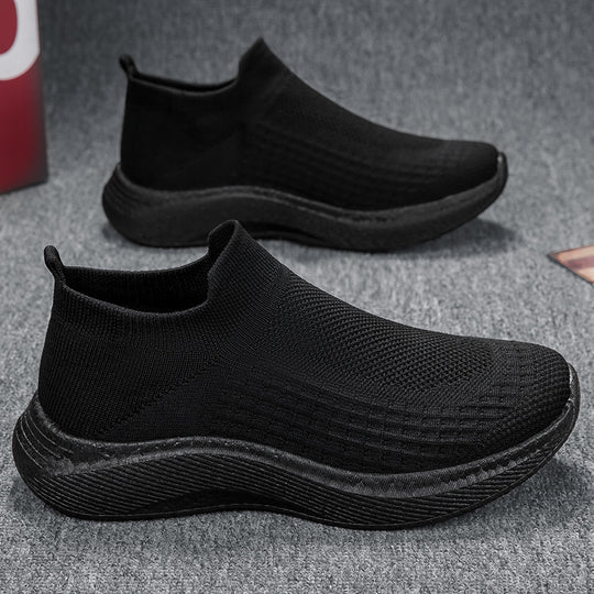 Herren nan nahtloser Strick-Schlupfschuh mit ergonomischer Zwischensohle und Fersenlasche EB