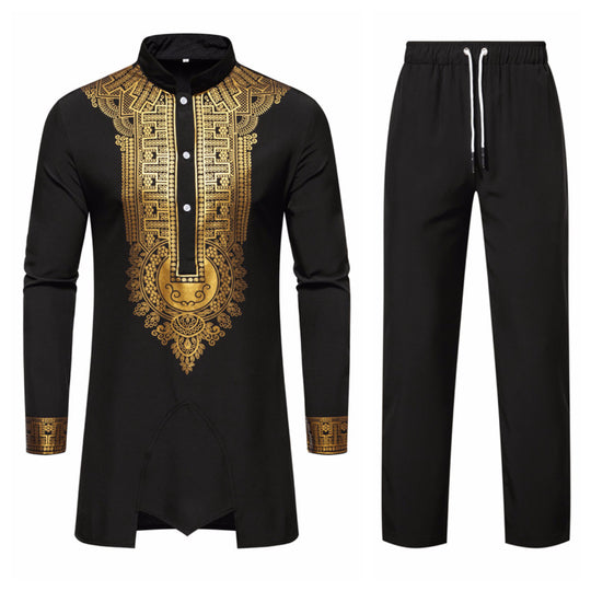 Herren elegantes Anzugset mit einzigartigem Muster EB