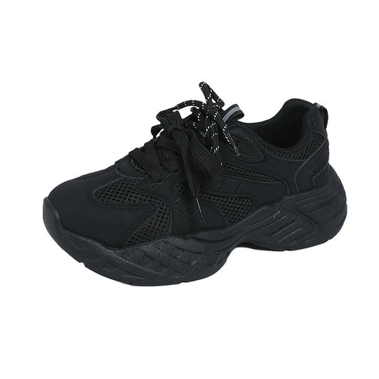Damen Sportliche Sneaker mit atmungsaktiver Mesh-Oberfläche und dämpfender Sohle EB