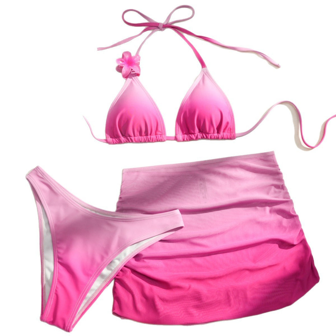 Damen Sportliches Bikini-Set mit modularem Rock EB