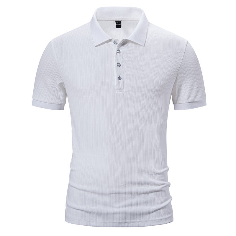 Herren modisches Kurzarm-Polohemd mit strukturiertem Design und hochwertigem Material EB