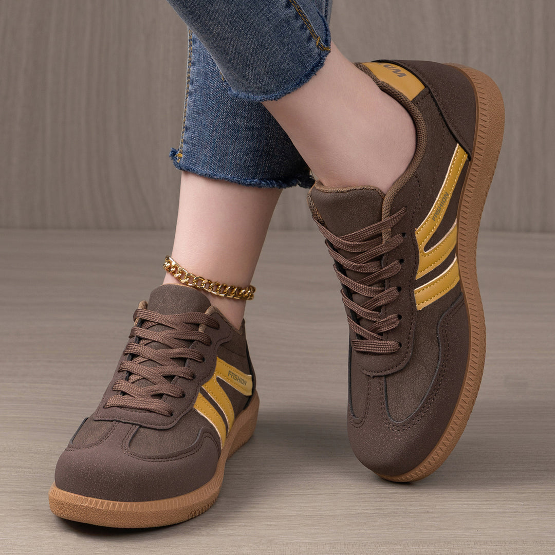 Damen Sportliche Sneakers mit rutschfester Sohle und atmungsaktivem Obermaterial EB