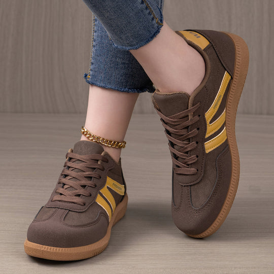 Damen Sportliche Sneakers mit rutschfester Sohle und atmungsaktivem Obermaterial EB
