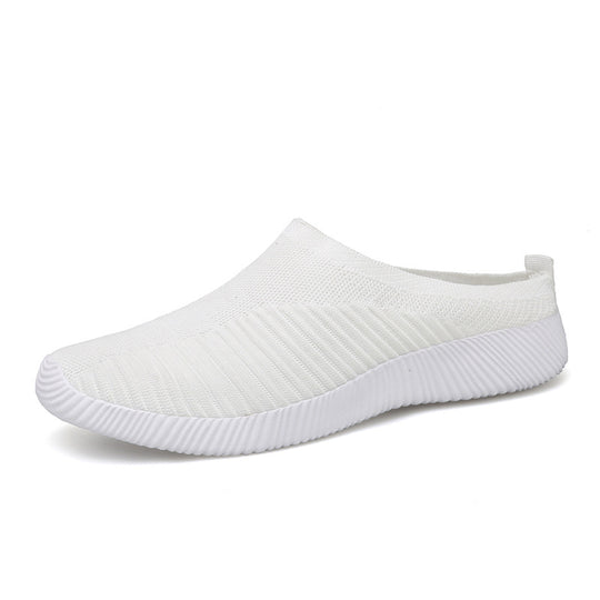 Damen nan ultraleichter Slip-On-Freizeitschuh mit nahtlosem Netzstrick, ergonomischer Fersenlasche und flexibler Wellenlaufsohle EB
