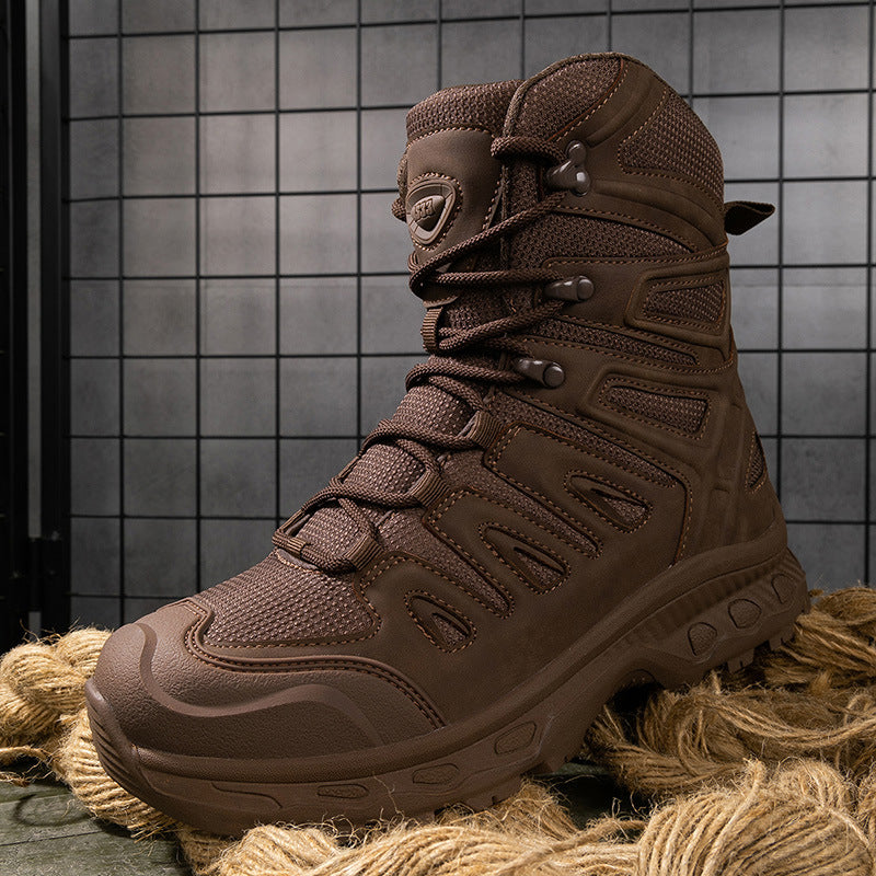 Herren Multifunktionale Tactical Boots mit hohem Knöchelschutz und rutschfester Sohle EB