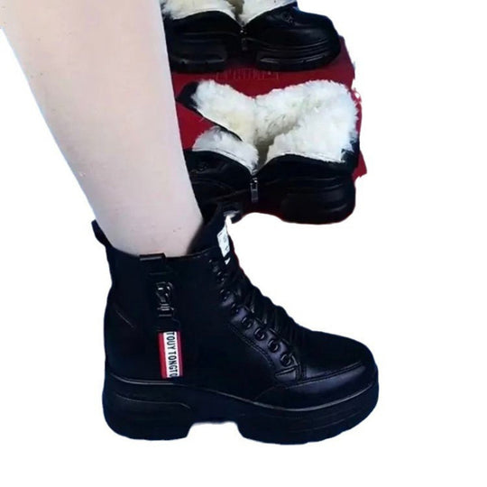 Damen Modische und bequeme High-Top Stiefel EB
