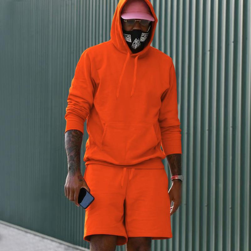 EB Herren Hoodie-Shorts-Set mit Kängurutasche