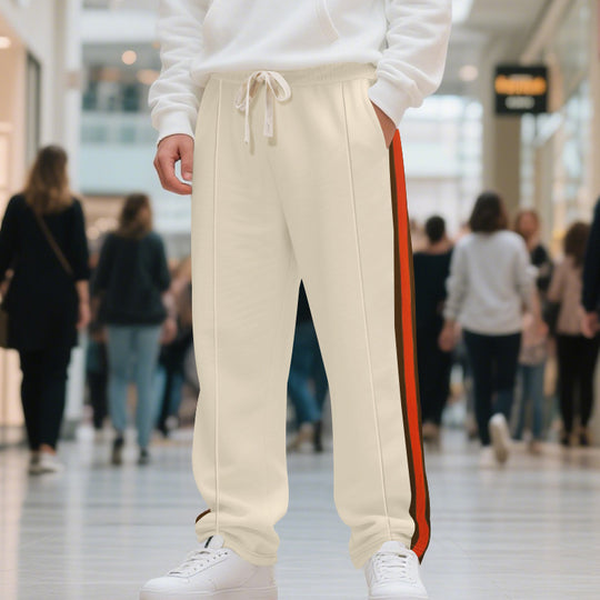 Herren Sportliche Sweatpants mit seitlichen Kontraststreifen EB