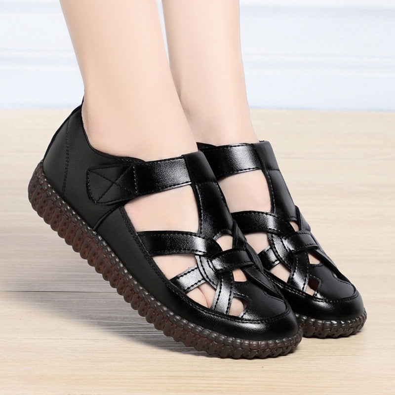Damen Komfortable Sandalen mit verstellbarem Riemen und atmungsaktivem Obermaterial EB