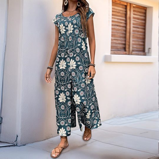 EB | Lockerer Jumpsuit mit Blumendruck