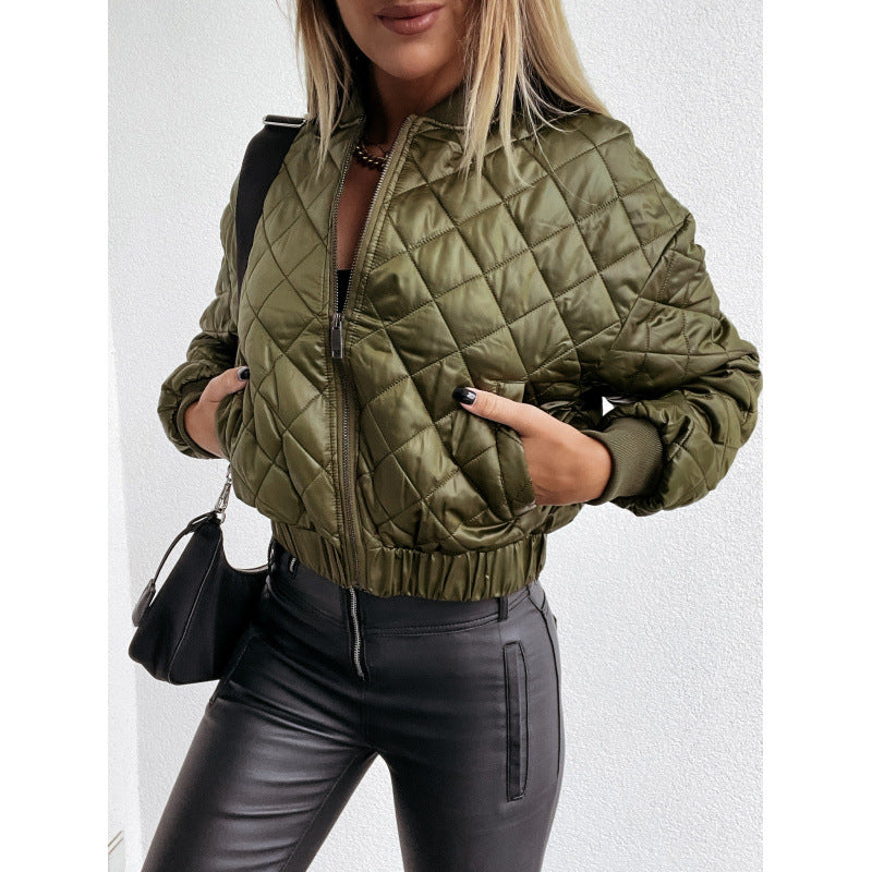 Damen Steppjacke mit elastischem Bund und praktischen Taschen EB