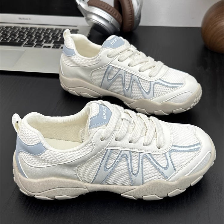 Damen Sportliche Sneakers mit atmungsaktiver Mesh-Konstruktion EB