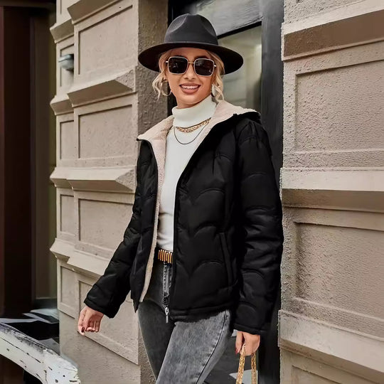Damen platzsparende und warme Winterjacke EB