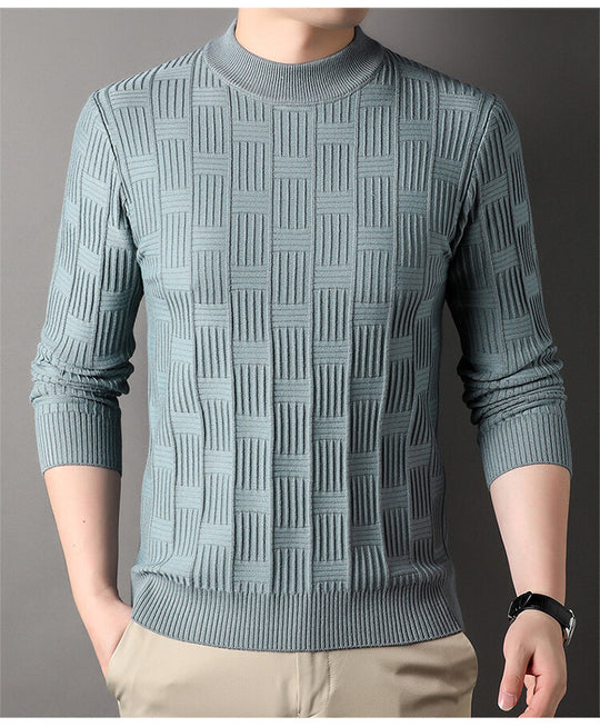 Herren Feinstrickpullover mit modernem Strukturdesign EB