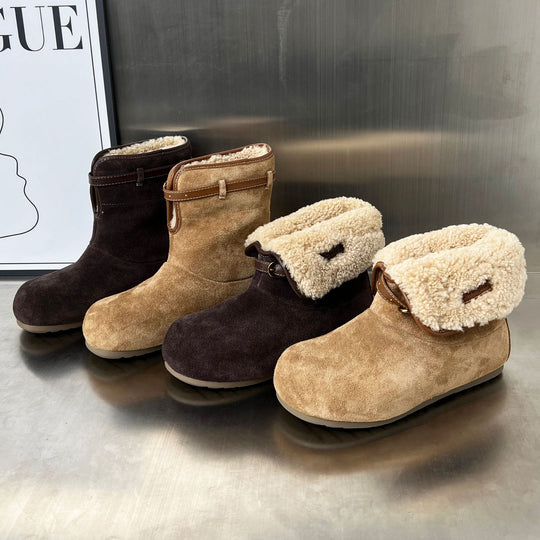 Damen modische und warme Stiefel mit weichem Innenfutter EB