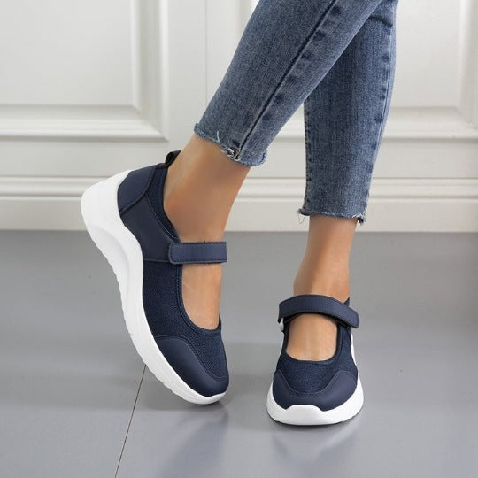 Damen Sneakers mit verstellbarem Klettverschluss und atmungsaktiver Mesh-Oberfläche EB