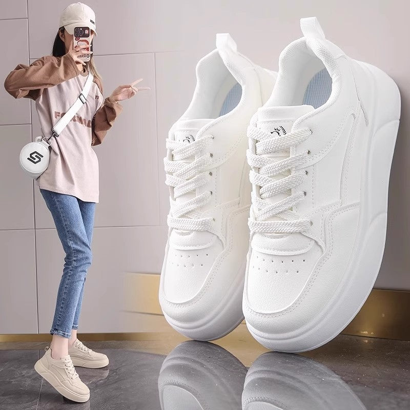 Damen Komfortable Sneakers mit extragroßer Laufsohle und atmungsaktivem Obermaterial EB