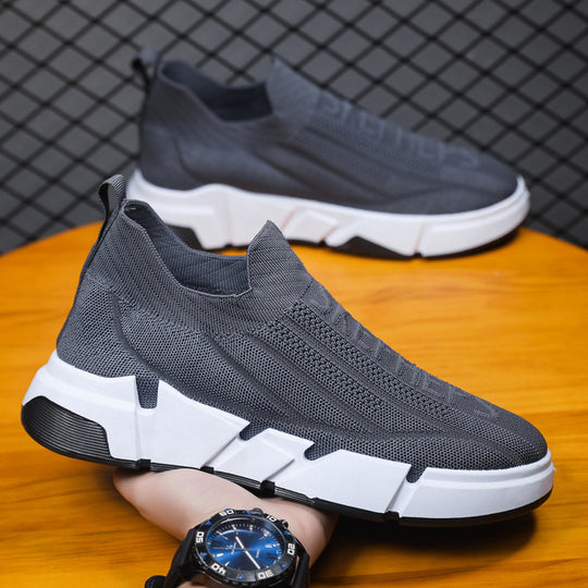 Damen Sportliche Slip-On Sneakers mit flexiblem Obermaterial und rutschfester Sohle EB