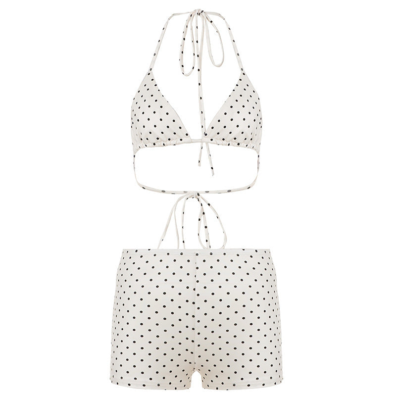 Damen Bikiniset aus hochwertigem Material mit modernem Polka-Dots Design EB