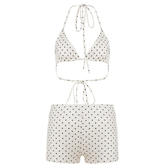 Damen Bikiniset aus hochwertigem Material mit modernem Polka-Dots Design EB