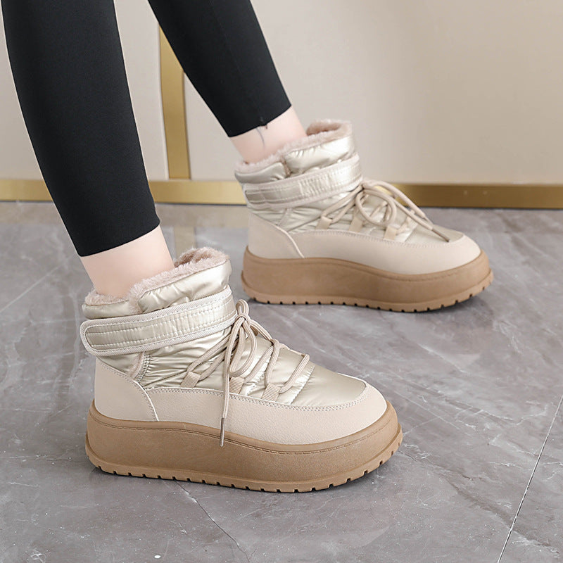 Damen gefütterte High-Top Stiefel EB