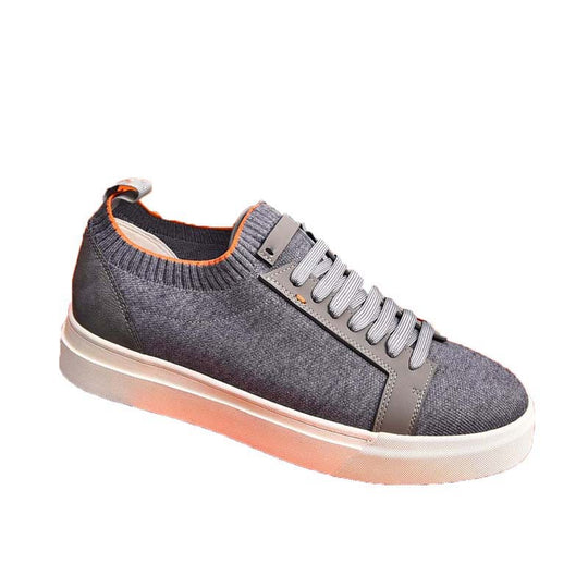 Damen sportliche Sneaker mit elastischem Strick-Obermaterial und rutschfester Sohle EB