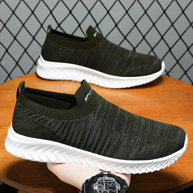 Damen Slip-On Sneakers mit atmungsaktivem Strickobermaterial von EB
