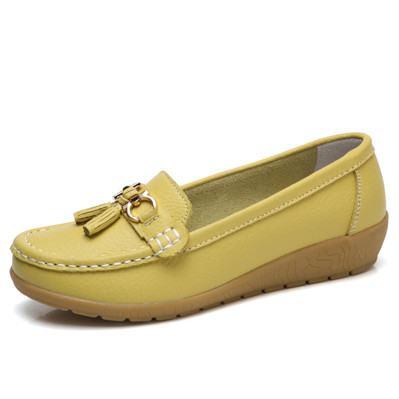 Damen Mokassins mit eleganter Quastenverzierung und rutschfester Sohle EB