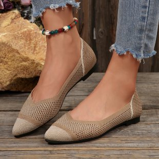 Damen Ballerinas mit luftiger Netzstrukturoberfläche EB