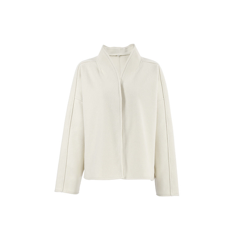 Damen Oversized Jacke mit modernem Kragen und stilvollem Design EB