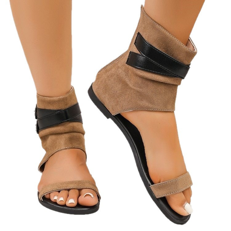 Damen Elegante Ankle-Sandalen mit verstellbaren Riemen EB